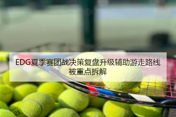 EDG夏季赛团战决策复盘升级辅助游走路线被重点拆解